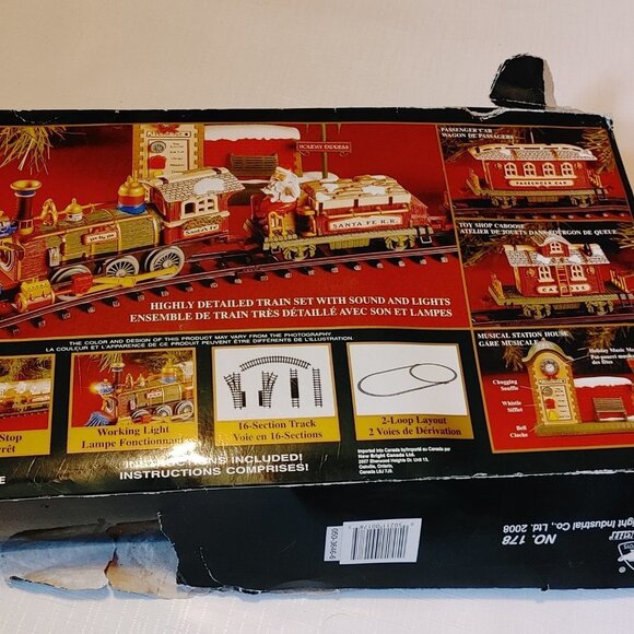 2008 New Bright The Holiday Express Animated Train Set No. 178 - Picture 3 of 15